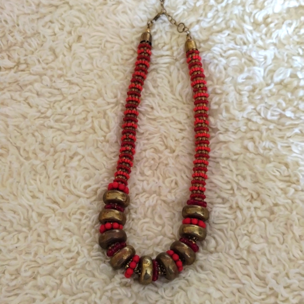 Beautiful 😍❤️ Rust/Burnt Orange Necklace